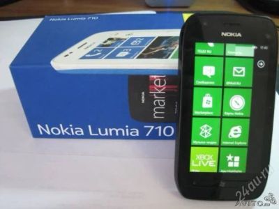 Лот: 1851050. Фото: 1. nokia lumia 710 black. Смартфоны