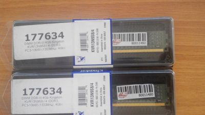 Лот: 7519186. Фото: 1. Kingston KVR13N9S8/4 DDR3 4096Mb... Оперативная память