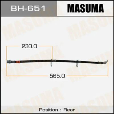 Лот: 18590393. Фото: 1. Шланг тормозной masuma rear rx450h... Тормозная система