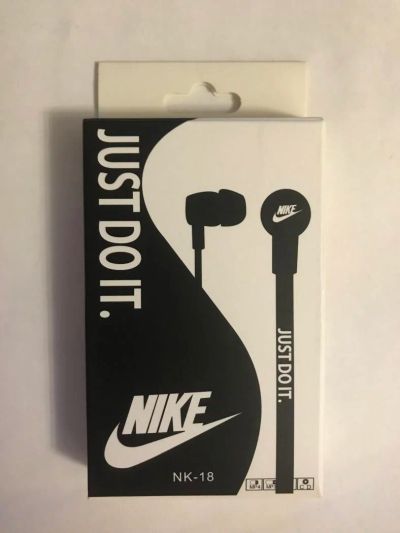 Лот: 11319111. Фото: 1. Наушники Nike Just do it Black... Наушники, гарнитуры