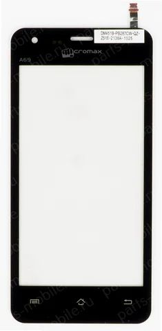 Лот: 7835136. Фото: 1. Сенсорная панель для Micromax... Дисплеи, дисплейные модули, тачскрины