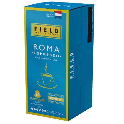 Лот: 24543752. Фото: 1. Кофе в капсулах Field Roma Espresso... Чай, кофе, какао