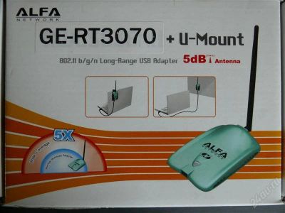 Лот: 1993271. Фото: 1. Wi-Fi USB адаптер Alfa AWUS036NH... WiFi, Bluetooth адаптеры