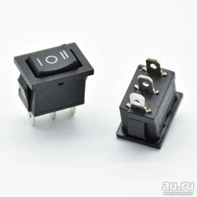 Лот: 14773618. Фото: 1. Переключатель ON-OFF-ON 6A 250VAC... Реле, тумблеры, переключатели