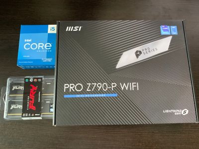 Лот: 19887106. Фото: 1. Комплект 13600KF + MSI Z790 P... Комплекты запчастей