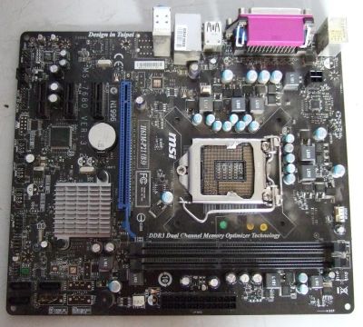 Лот: 7626244. Фото: 1. MSI H61M-P21 (B3) (повторные торги... Материнские платы