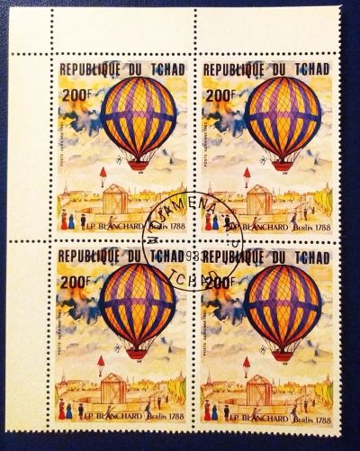 Лот: 19643560. Фото: 1. Чад 1983 Авиапочта-Воздушные шары... Марки