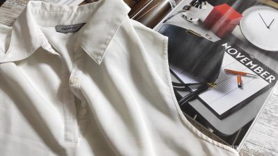 Лот: 14967394. Фото: 1. Блузка белая под пиджак круто... Блузы, рубашки