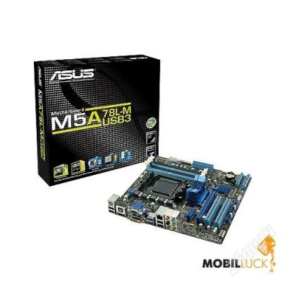 Лот: 2043255. Фото: 1. Плата ASUS Socket-AM3+ M5A78L-M... Материнские платы