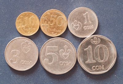 Лот: 3317038. Фото: 1. Комплект разменных монет Киргизии. Страны СНГ и Балтии
