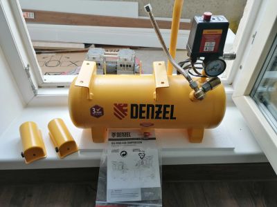 Лот: 15659536. Фото: 1. Новый компрессор Denzel 650/10... Электроинструмент