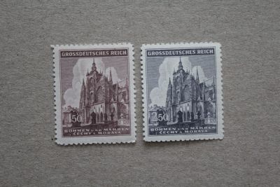 Лот: 23604361. Фото: 1. Германия 1944 года. 3 Рейх. Богемия... Марки