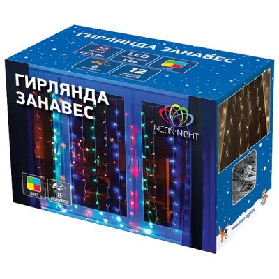 Лот: 25048399. Фото: 1. Электрогирлянда NEON-NIGHT "Дождь... Гирлянды, шарики, новогодние аксессуары