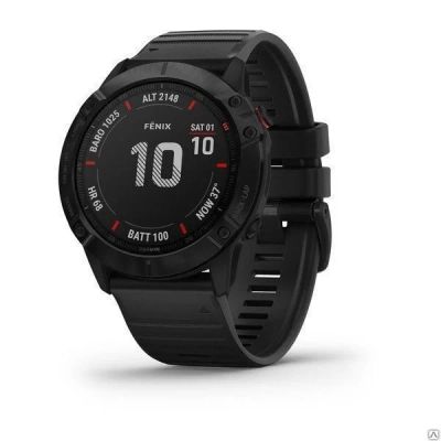 Лот: 15892986. Фото: 1. Часы Garmin Fenix 6X Pro черный... Смарт-часы, фитнес-браслеты, аксессуары
