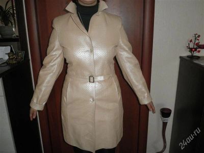 Лот: 849373. Фото: 1. плащ кожа. Верхняя одежда