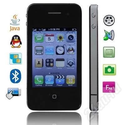 Лот: 629909. Фото: 1. Телефон i9 4, iPhone 4 (Китай). Кнопочные мобильные телефоны