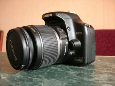 Лот: 1537979. Фото: 1. Canon 450d Kit. Цифровые зеркальные