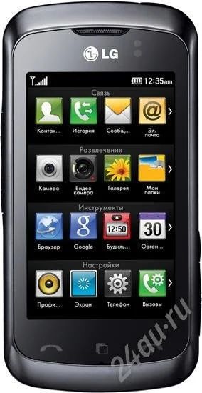 Лот: 651445. Фото: 1. Продам LG km555 black почти новый. Кнопочные мобильные телефоны