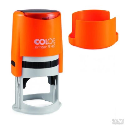 Лот: 13989327. Фото: 1. Colop printer R40 (d 42 мм, оранжевый... Печати, штампы, оснастки