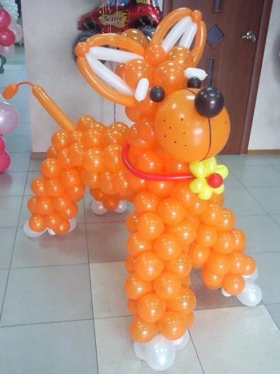 Лот: 8594511. Фото: 1. Собака из воздушных шаров. Собачка... Воздушные шары