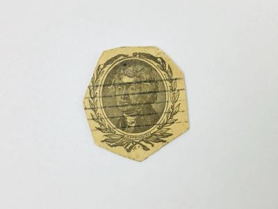 Лот: 23963746. Фото: 1. Вырезка с конверта (UX 14). Томас... Марки