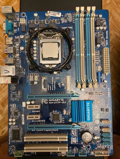 Лот: 18303176. Фото: 1. Материнская плата Gigabyte GA-Z77P-D3... Материнские платы