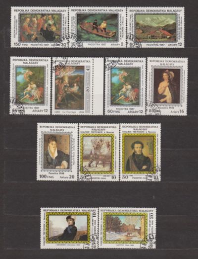 Лот: 17132186. Фото: 1. Мадагаскар, 1986- 88 гг.Подборка... Марки