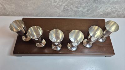 Лот: 25678720. Фото: 1. Серебряные рюмки 25мл на ножке... Другое (ювелирные изделия, бижутерия, часы)