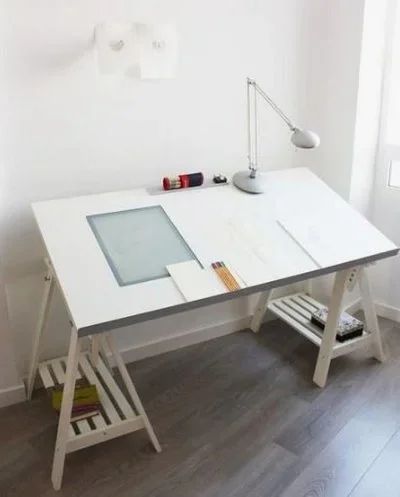 Лот: 10455814. Фото: 1. Чертежный стол с лайт боксом -... Компьютерные и письменные столы