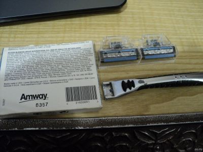Лот: 16874096. Фото: 1. Amway Лезвие 2 шт Новое и Станок... Укладка и стрижка волос, бритьё, эпиляция