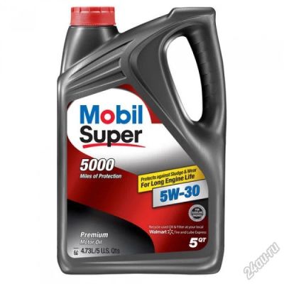 Лот: 6232914. Фото: 1. MOBIL SUPER 5000 5W-30 Масло моторное... Масла, жидкости