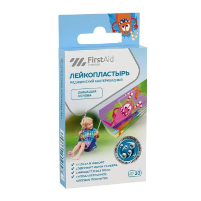 Лот: 25253486. Фото: 1. Ферстэйд премиум Кидс лейкопластырь... Лекарства