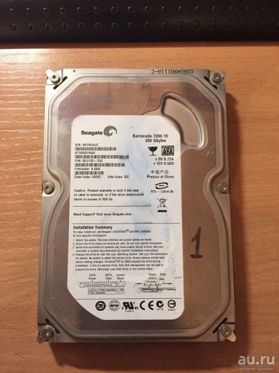 Лот: 9397513. Фото: 1. Жесткий диск Seagate ST3250310AS... Жёсткие диски (HDD)