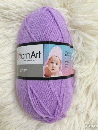 Лот: 9825818. Фото: 1. Пряжа Yarnart Baby , Акрил-100... Ткани, нитки, пряжа