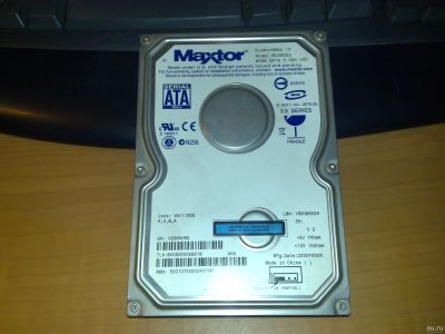Лот: 13145088. Фото: 1. Жёсткий диск Maxtor 6V080E0 sata... Жёсткие диски (HDD)