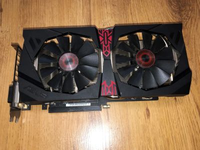 Лот: 15760354. Фото: 1. Видеокарта ASUS R9 380 (STRIX-R9380-DC2-2GD5-Gaming... Видеокарты