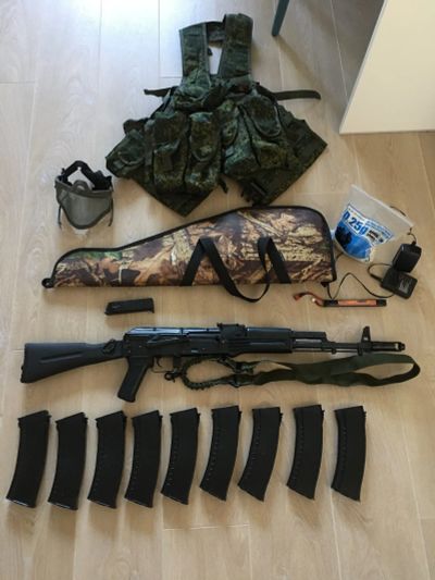 Лот: 16013907. Фото: 1. Страйкбольный привод LCT AK-74M. Пейнтбол, страйкбол