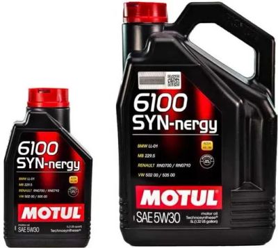 Лот: 17940383. Фото: 1. Motul 6100 5w30 Syn-nergy 4л. Масла, жидкости