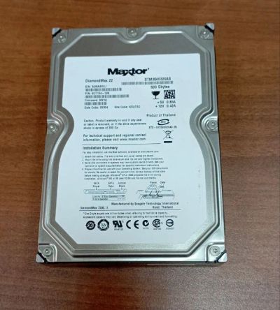 Лот: 20588617. Фото: 1. Жесткий диск HDD Maxtor 500Gb... Жёсткие диски (HDD)