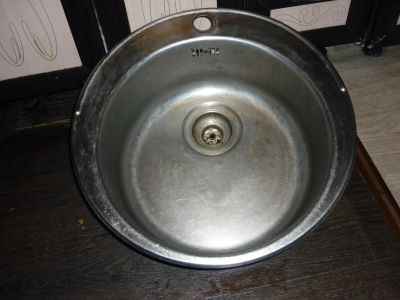 Лот: 18839641. Фото: 1. Мойка металлическая, круглая... Мойки кухонные