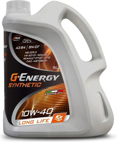 Лот: 20345090. Фото: 1. G-Energy Synthetic Long life 10w40... Масла, жидкости