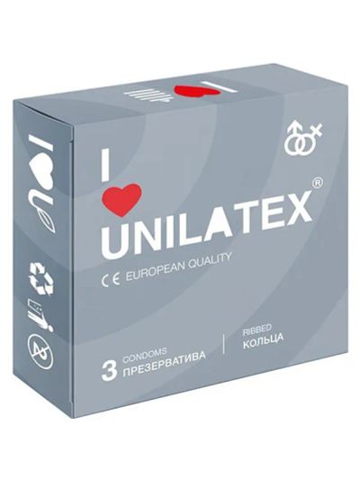 Лот: 22062612. Фото: 1. Ребристые презервативы Unilatex... Презервативы