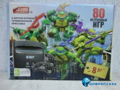 Лот: 13549980. Фото: 1. Приставка 8 Bit Dendy Turtles... Игровые приставки, консоли