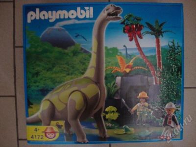 Лот: 442735. Фото: 1. PLAYMOBIL Брахиозавр в скалах. Конструкторы