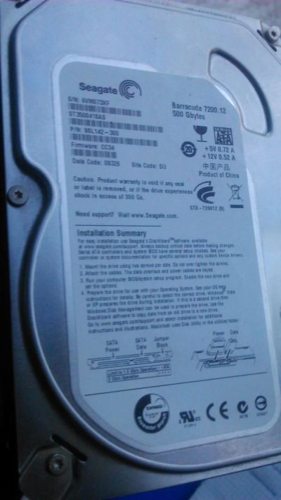Лот: 11200774. Фото: 1. Жесткий диск 500gb sata. Жёсткие диски (HDD)