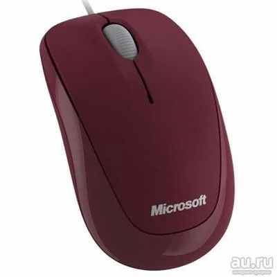 Лот: 17555903. Фото: 1. Мышь Microsoft 500 красная USB... Клавиатуры и мыши