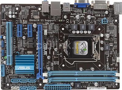 Лот: 10249390. Фото: 1. С гарантией! Плата ASUS LGA1155... Материнские платы