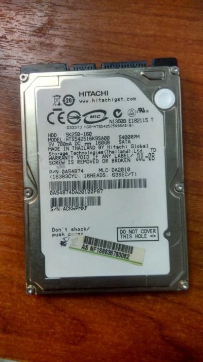 Лот: 5533714. Фото: 1. Жесткий диск 160Gb SATA. Жёсткие диски (HDD)