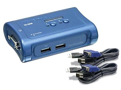 Лот: 17857044. Фото: 1. KVM USB+VGA Trendnet TK-207. Другое (периферия)