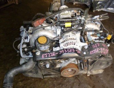 Лот: 3322248. Фото: 1. Продам контрактный мотор EJ22E... Двигатель и элементы двигателя